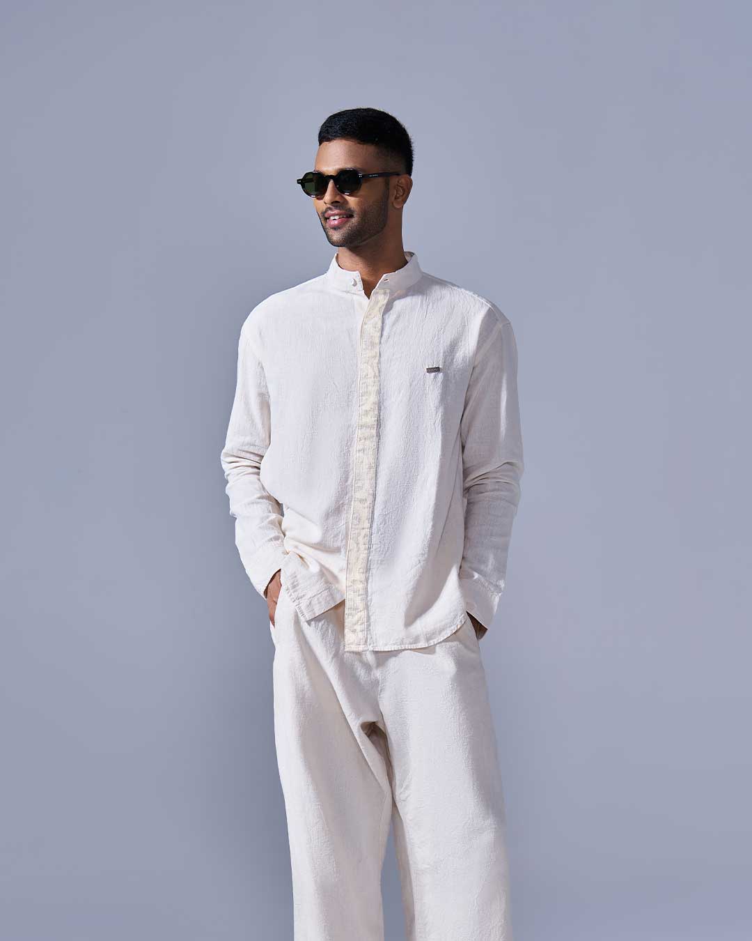 RWDY MONO FLOW LINEN CULTURE SHIRT |IVORY DUNE