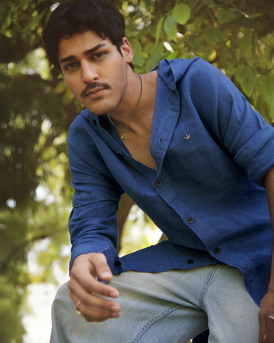 RWDY HOODIE KURTA | NAVY CIRE