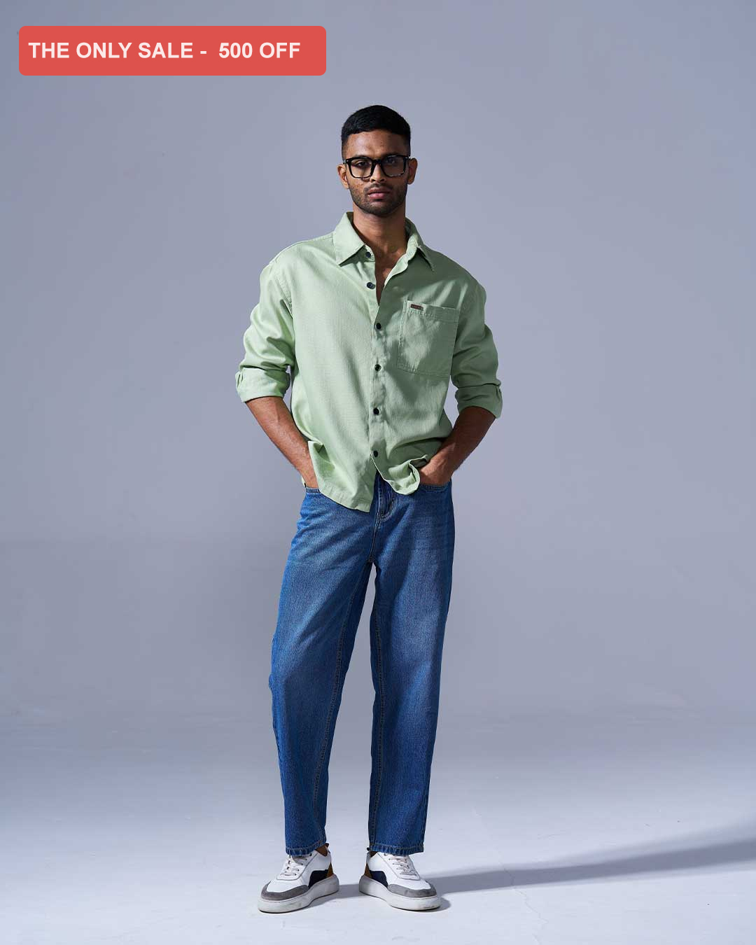 RWDY OFF-DUTY DENIM SHIRT | DUST SAGE