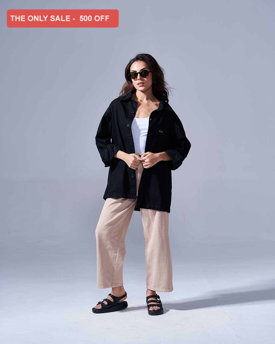 RWDY OFF-DUTY DENIM SHIRT | STONE BLACK