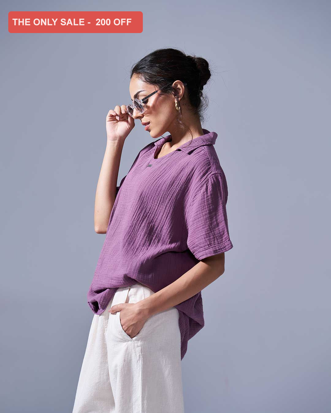 RWDY SOFT MUSLIN  SHIRT | SLATE SHADOW