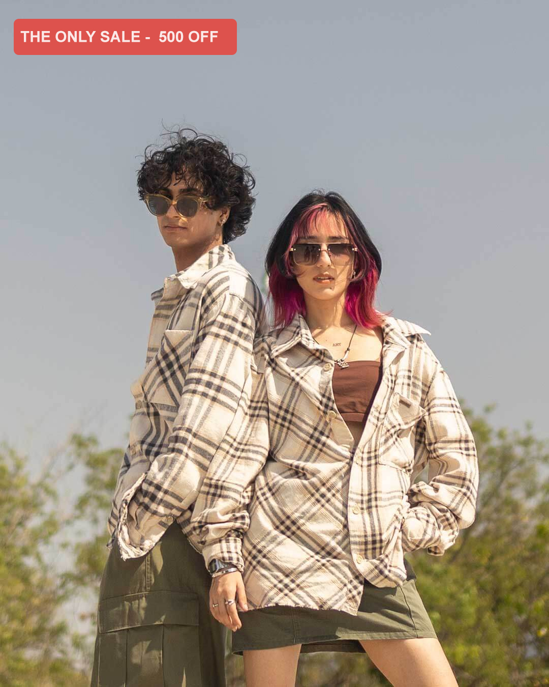 RWDY SUMMER PLAID SHIRT | IVORY