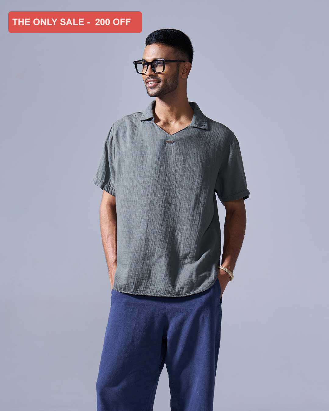 RWDY SOFT MUSLIN  SHIRT | EVERGREEN FOG