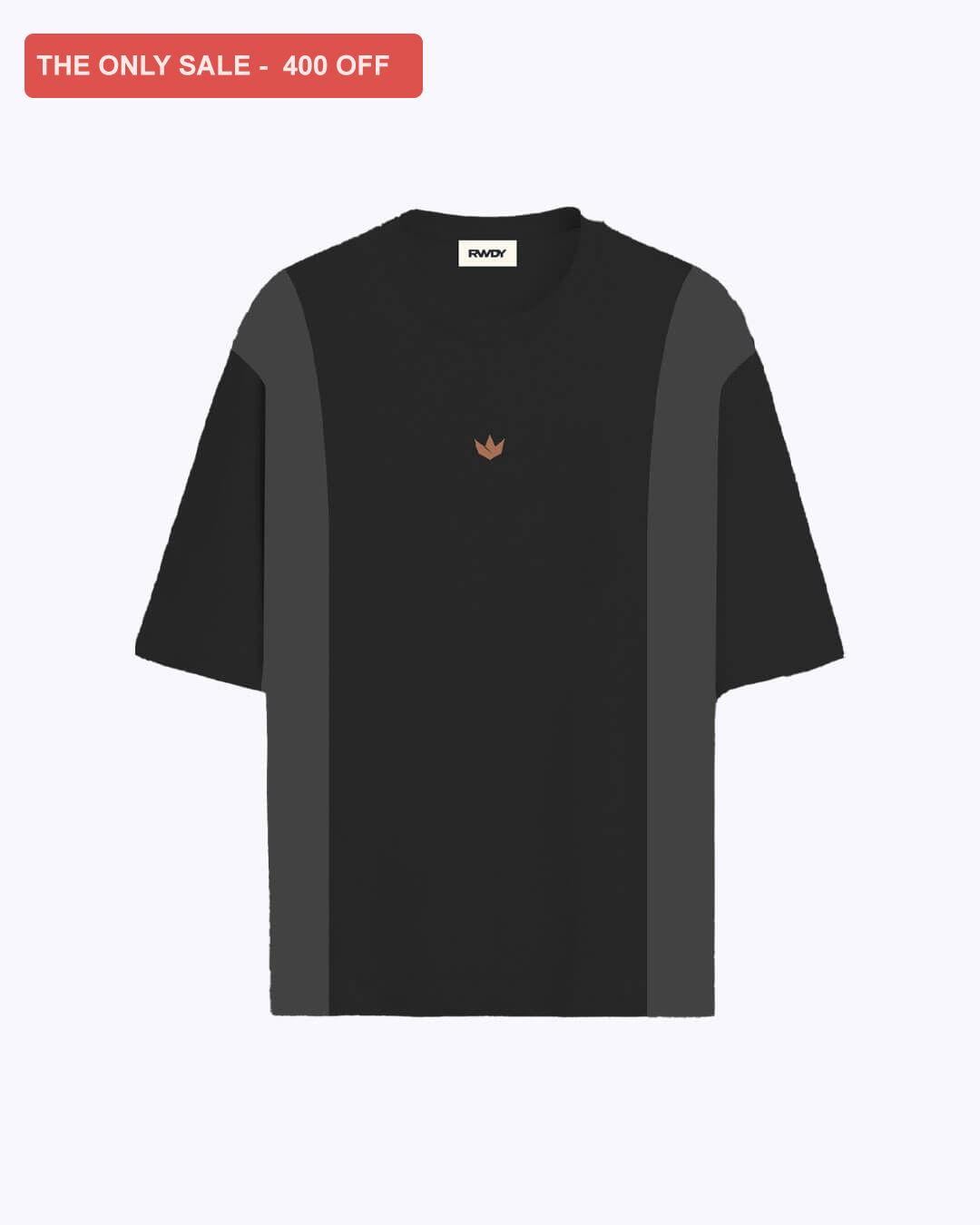 RWDY PANEL TEE | JET BLACK