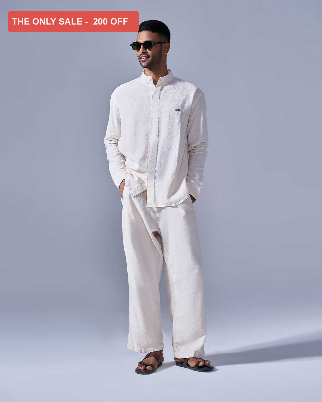 RWDY MONO FLOW SHIRT | IVORY DUNE