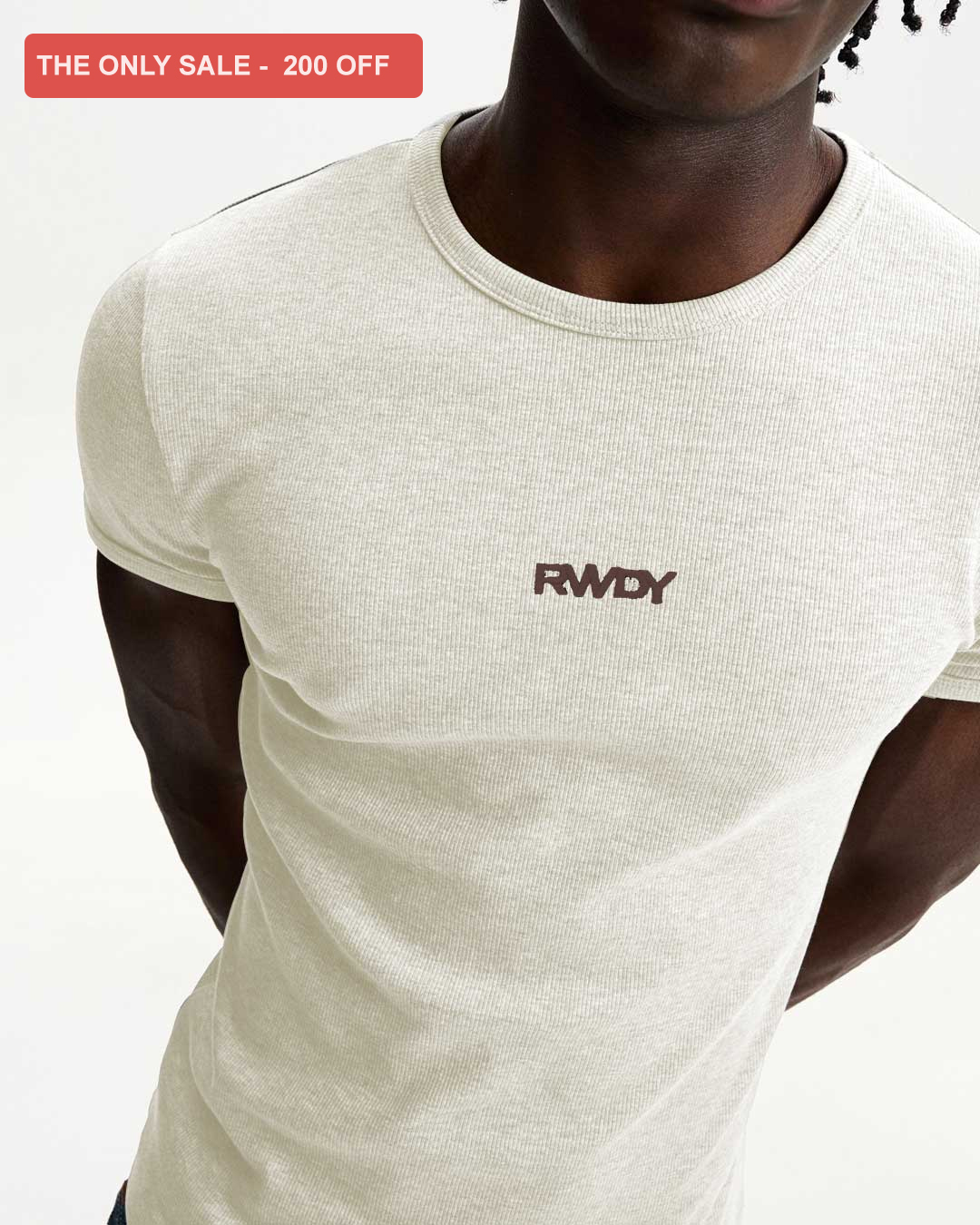 RWDY GANSTER MUSCLE TEE | IVORY