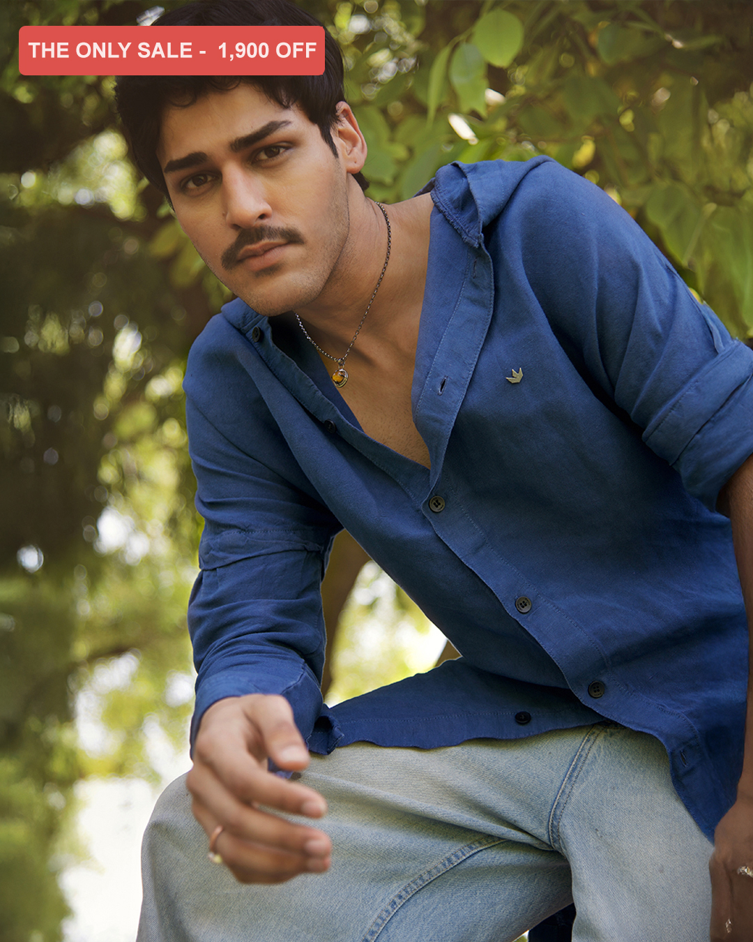 RWDY HOODIE KURTA | NAVY CIRE