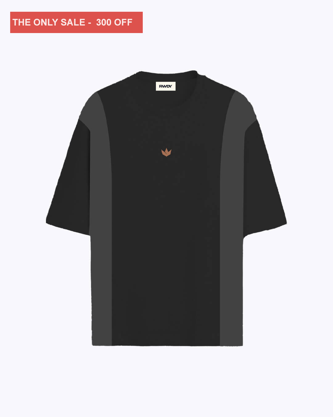 RWDY PANEL TEE | JET BLACK