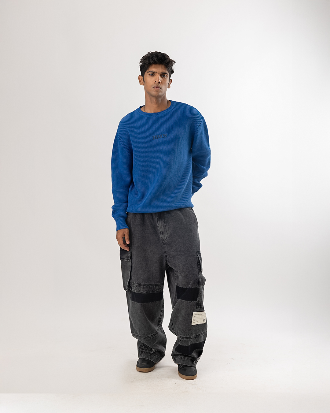 RWDY RELAXED KNIT SWEATER| ROYAL BLUE