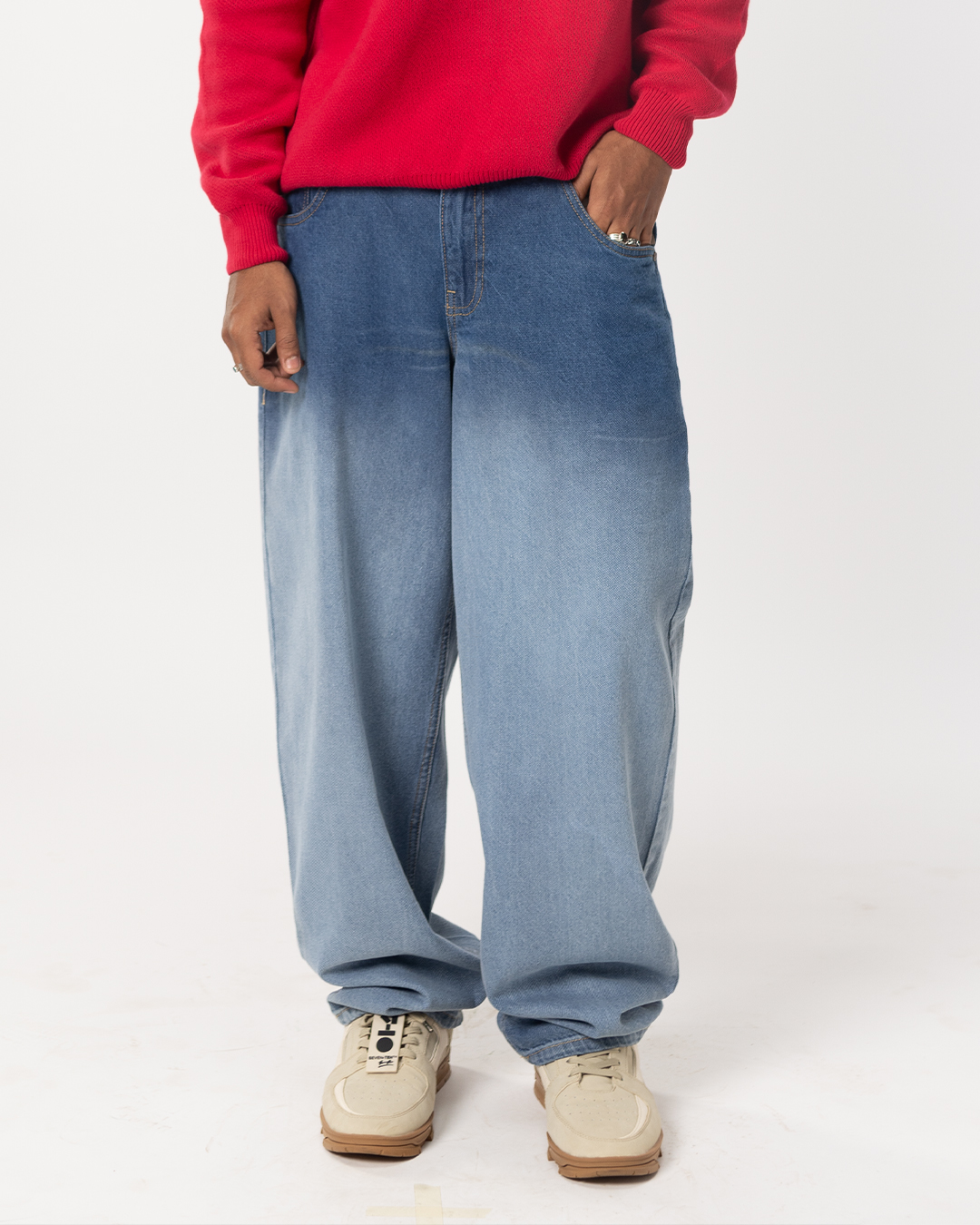 RWDY BAGGY FIT JEANS| ICE WASHED