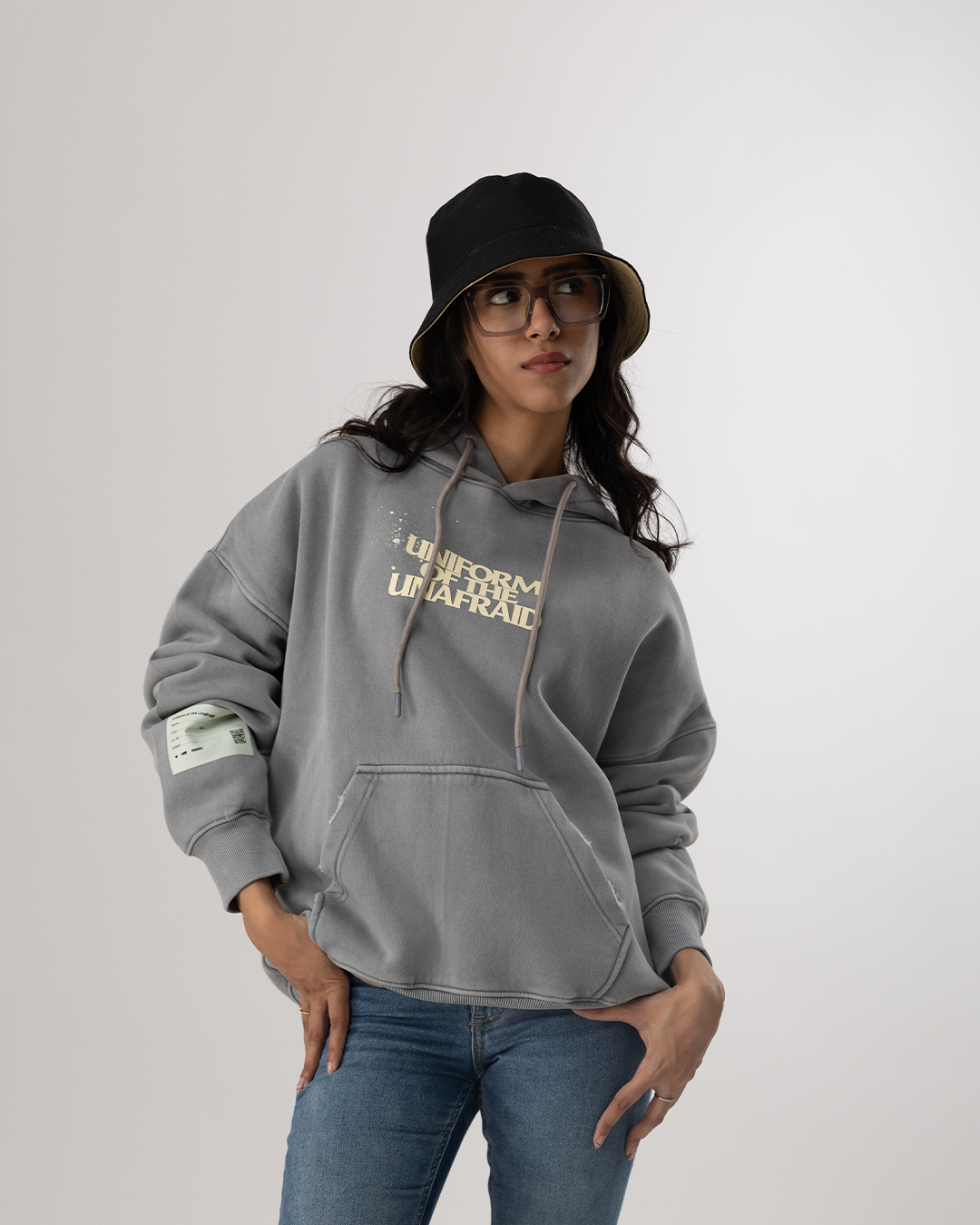 RWDY WASHED OVERSIZED HOODIE| ASH GREY